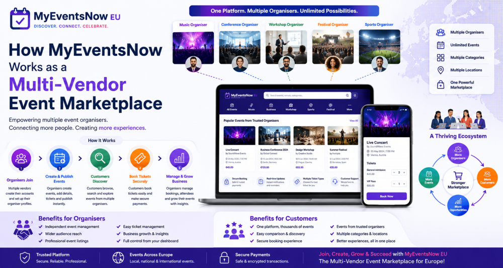How MyEventsNow Works As Multi-Vendor